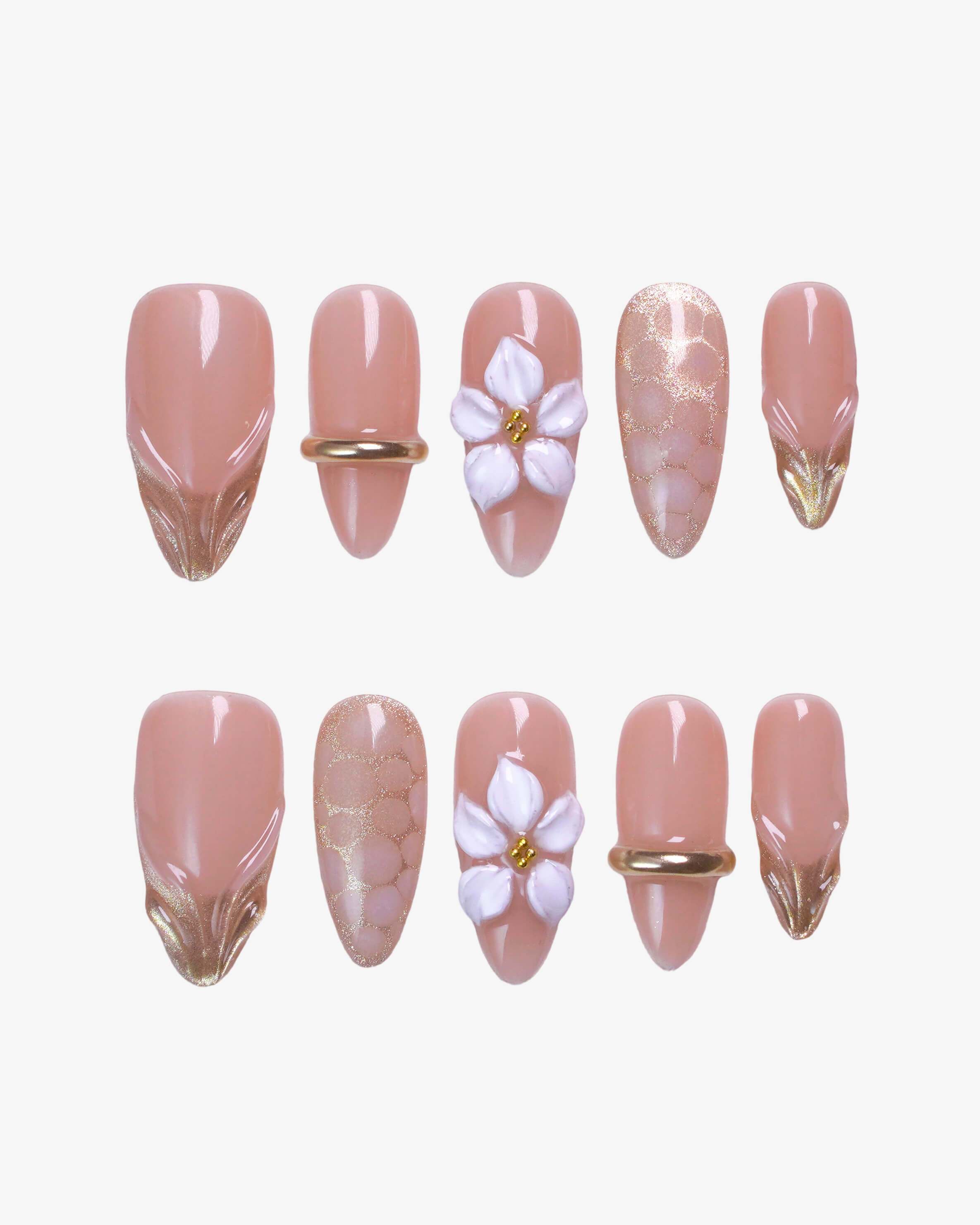 Quiet luxury soft-feminine with an edge press-on nails